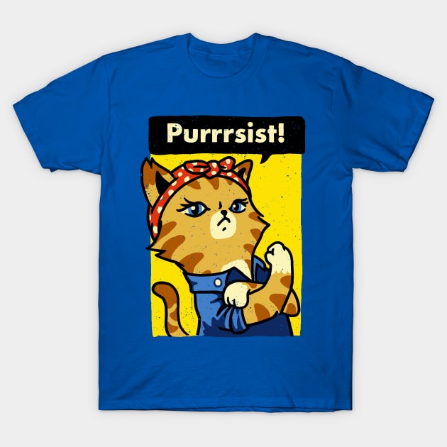 Purrrsist! T-Shirt by vo_maria